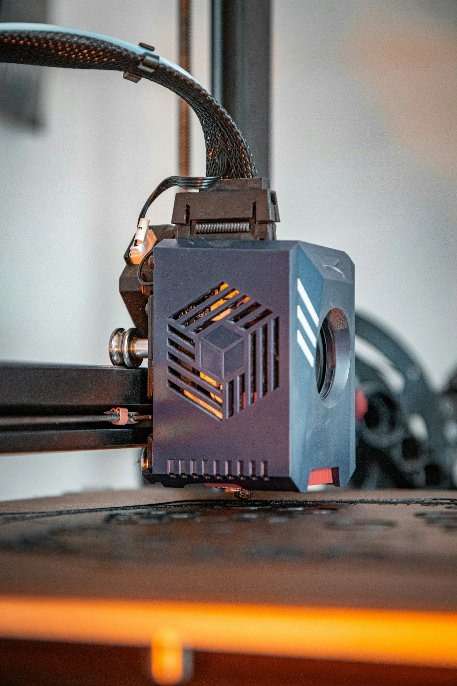 Détail mécanique d'une presse en production